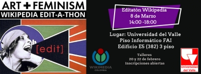 Editatón Arte + Feminismo en Wikipedia